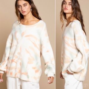 POL women’s Autumn dream dye oversized sweater